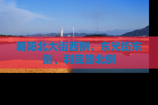 朝阳北大街西侧、东光街东侧、利民路北侧