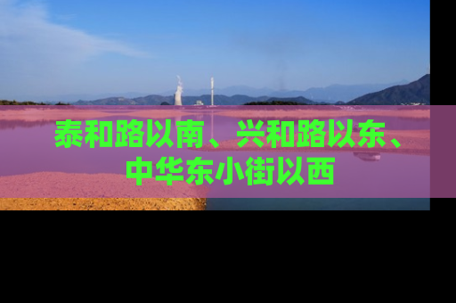 泰和路以南、兴和路以东、中华东小街以西