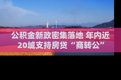 公积金新政密集落地 年内近20城支持房贷“商转公”