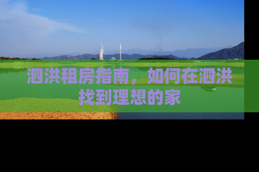 泗洪租房指南，如何在泗洪找到理想的家