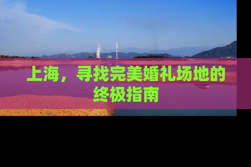 上海，寻找完美婚礼场地的终极指南