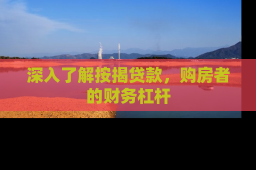 深入了解按揭贷款，购房者的财务杠杆