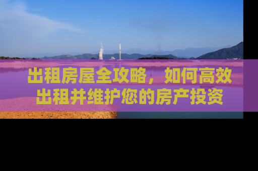 出租房屋全攻略，如何高效出租并维护您的房产投资